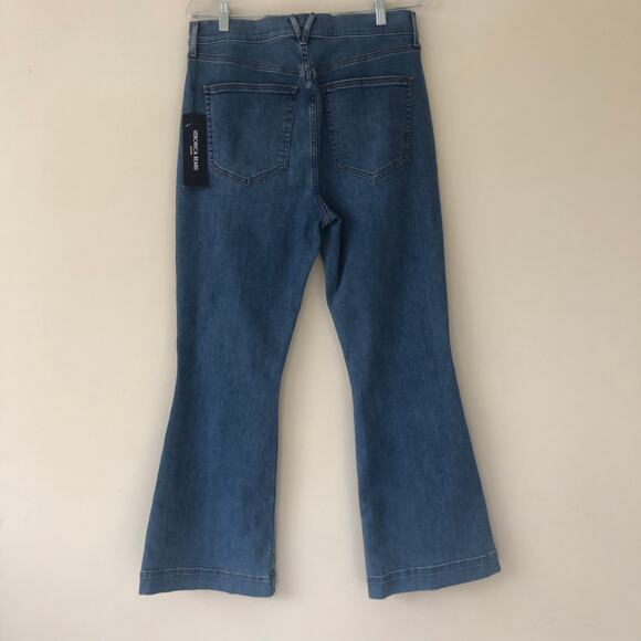 Veronica Beard Womens Carson Ankle Flare High Rise Jeans Blue Size 31 NWT - Picture 9 of 12
